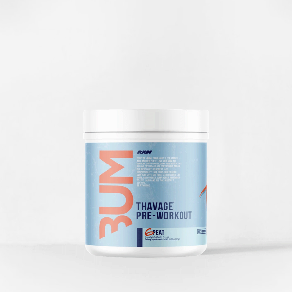 RAW CBUM Thavage Pre Workout - 526 gram - 6-Peat Red Gummy