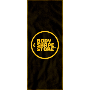 Body & Shape Store Sporthanddoek - 100 x 50 cm - Black & Yellow afbeelding 2